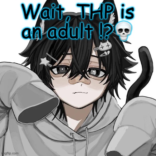 tfym I ain't masculine? | Wait, THP is an adult !?💀 | image tagged in tfym i ain't masculine | made w/ Imgflip meme maker