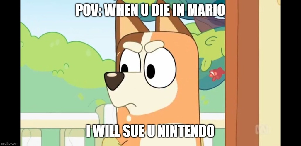 we've all been there | POV: WHEN U DIE IN MARIO; I WILL SUE U NINTENDO | image tagged in angry chilli | made w/ Imgflip meme maker