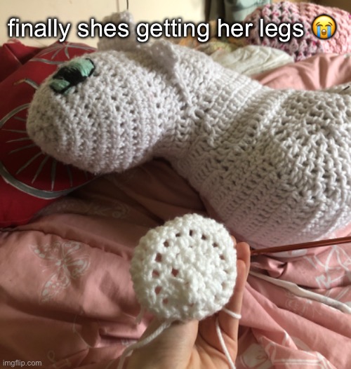 finally shes getting her legs 😭 | made w/ Imgflip meme maker