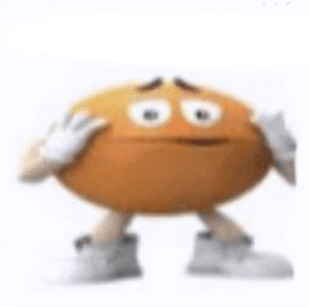 Orange M&M Blank Meme Template