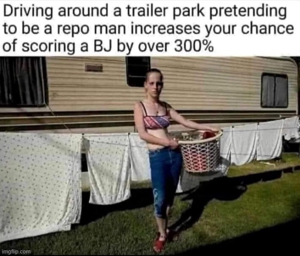 Socialising on the Trailer Park | image tagged in bj | made w/ Imgflip meme maker