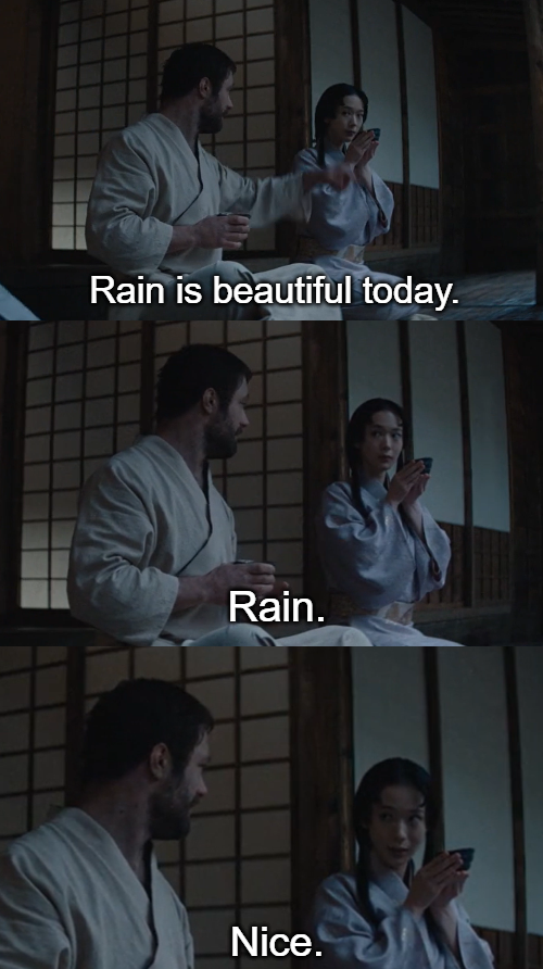 Shogun rain is beautiful today Blank Meme Template