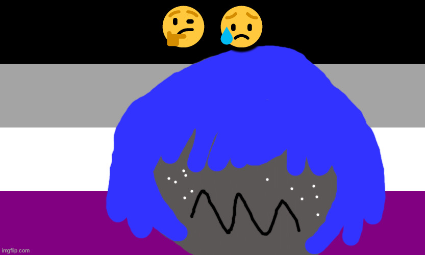 Asexual Flag | 🤔😥 | made w/ Imgflip meme maker