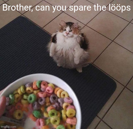 Loops Brother | Brother, can you spare the lööps | image tagged in loops brother | made w/ Imgflip meme maker