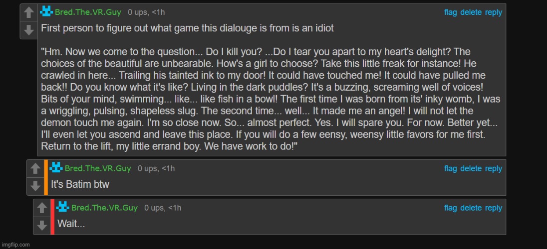 I made it a temp bc why not | image tagged in bred an idiot fr | made w/ Imgflip meme maker