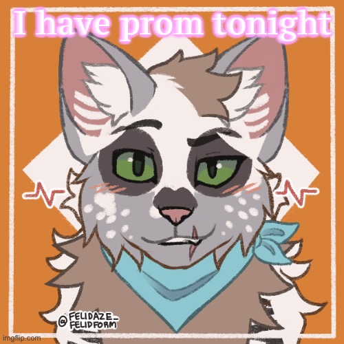 Steggy says: | I have prom tonight | image tagged in steggy says | made w/ Imgflip meme maker