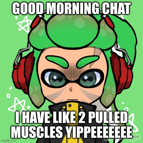 UGGGGGGGGGGGGGGHHHH | GOOD MORNING CHAT; I HAVE LIKE 2 PULLED MUSCLES YIPPEEEEEEE | image tagged in vemo | made w/ Imgflip meme maker