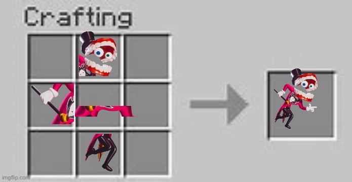 Spamton crafting p2 | image tagged in minecraft crafting | made w/ Imgflip meme maker