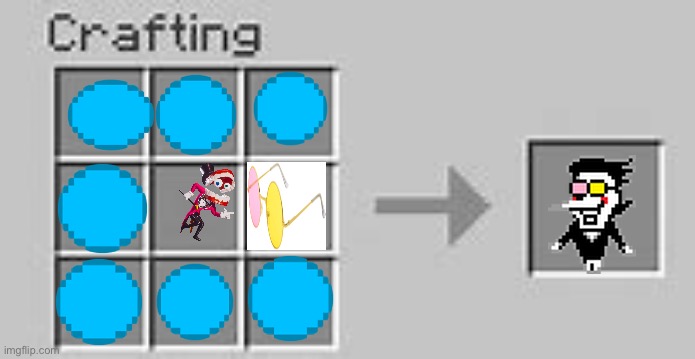 Spamton crafting p3 | image tagged in minecraft crafting | made w/ Imgflip meme maker