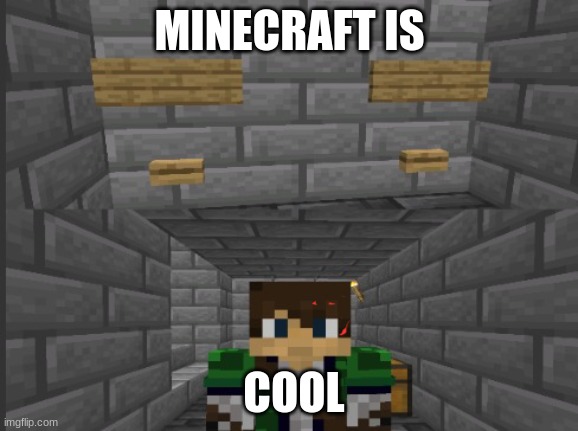 minecraft  friendship | MINECRAFT IS; COOL | image tagged in two minecraft buttons | made w/ Imgflip meme maker