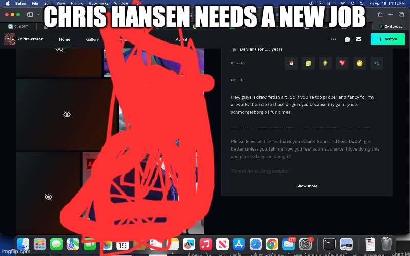CHRIS HANSEN NEEDS A NEW JOB | made w/ Imgflip meme maker
