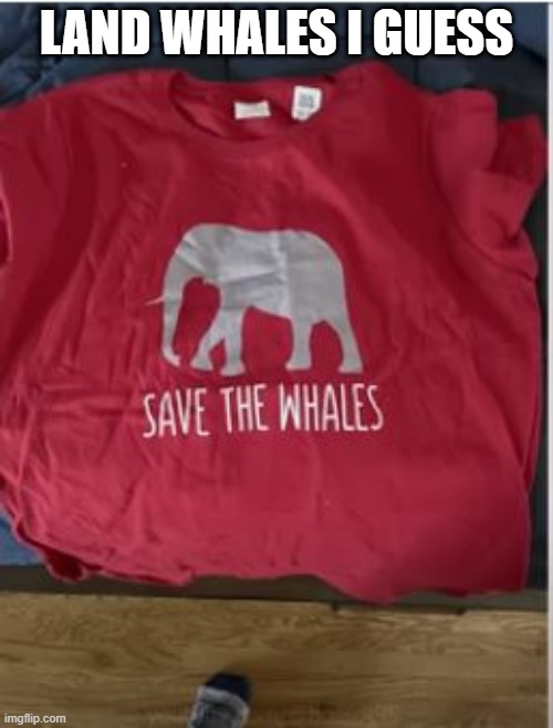 Save the Whales | LAND WHALES I GUESS | image tagged in you had one job | made w/ Imgflip meme maker