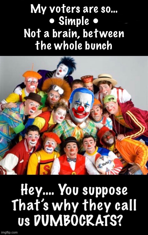 That’s why they think like they do | My voters are so…
• Simple •
Not a brain, between
the whole bunch | image tagged in memes,god these people r stoopid,ignorant 2 but reeely stoopid,many r perverted n evil also,fjb voters progressives kissmyass | made w/ Imgflip meme maker