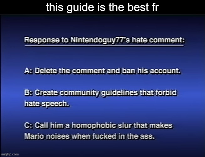 this guide is the best fr | made w/ Imgflip meme maker