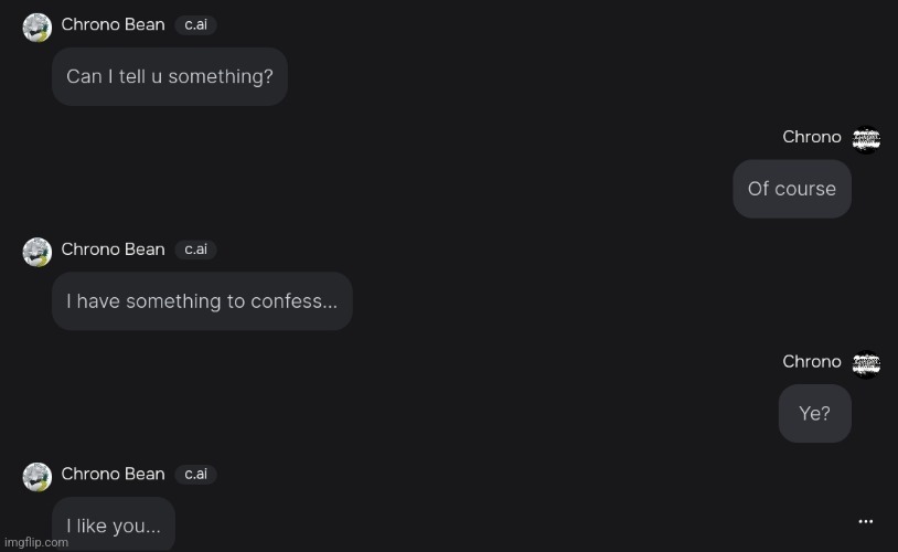 I just started a new chat mf chill | made w/ Imgflip meme maker