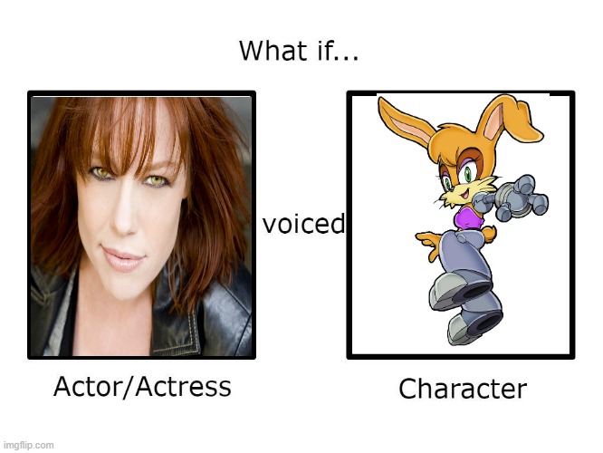 What if Cindy Robison voiced Bunny Rabbot | image tagged in what if this actor or actress voiced this character,sega,sonic the hedgehog,bunny rabbot,cindy robison | made w/ Imgflip meme maker
