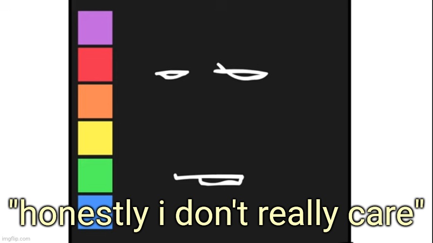 "honestly i don't really care" | made w/ Imgflip meme maker