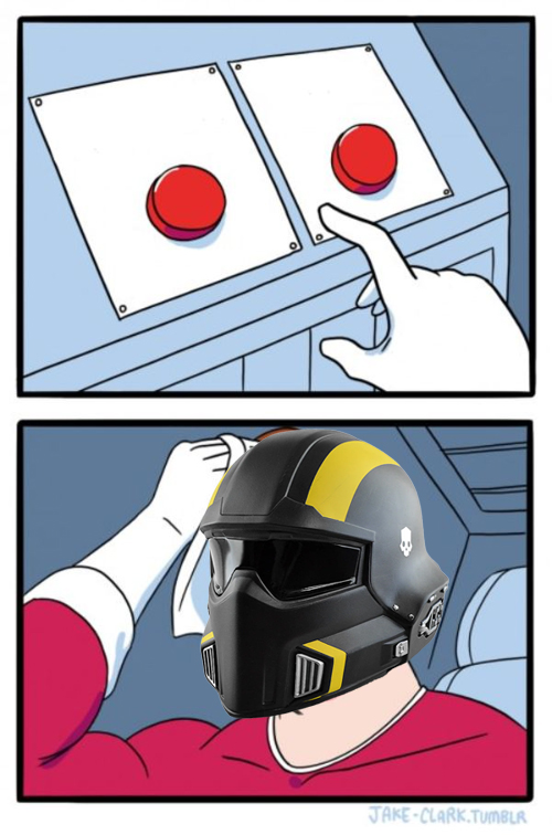 Helldivers Two-Buttons Blank Meme Template