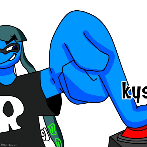 Skatez kys button | image tagged in skatez kys button | made w/ Imgflip meme maker