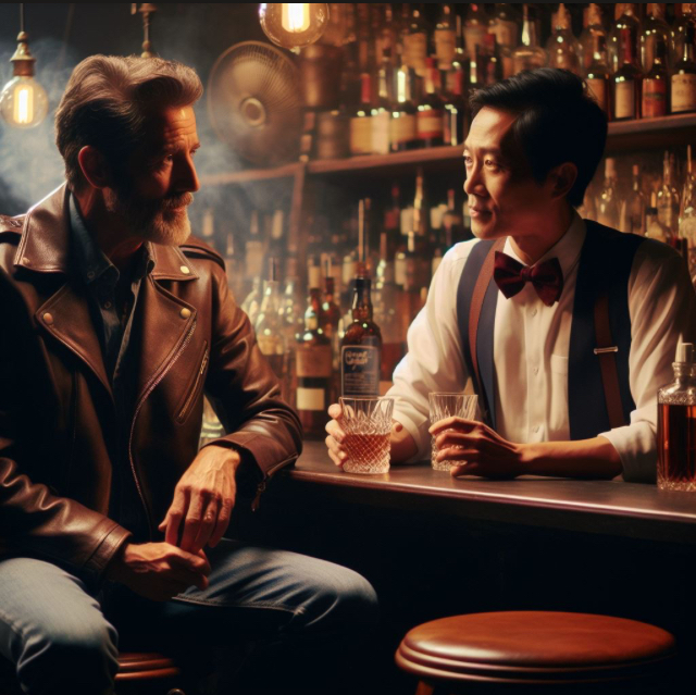 Man in bar Blank Meme Template