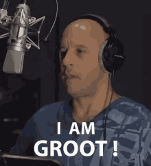 High Quality Vin Diesel Tenor I Am Groot GIF Blank Meme Template
