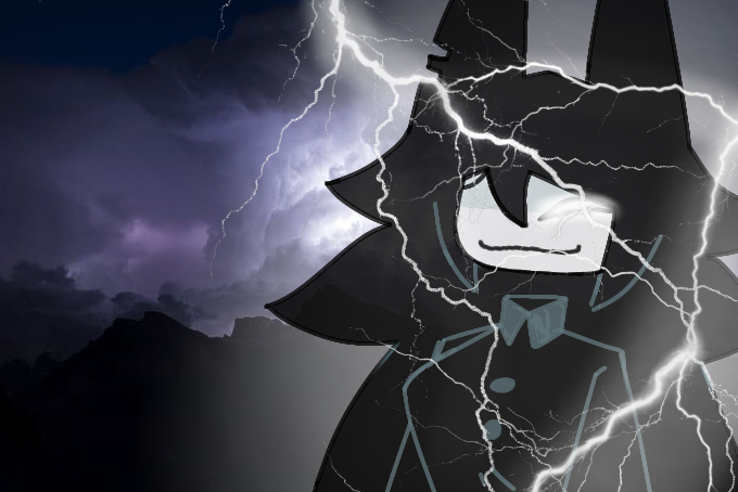 Miss circle with lightning strikes Blank Meme Template