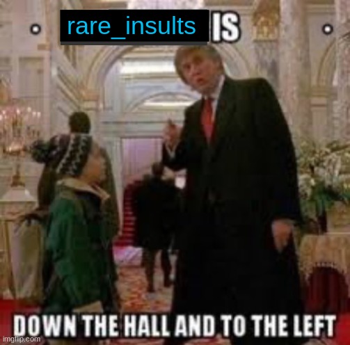 DARK HUMOR is down the hall and to the left | rare_insults | image tagged in dark humor is down the hall and to the left | made w/ Imgflip meme maker