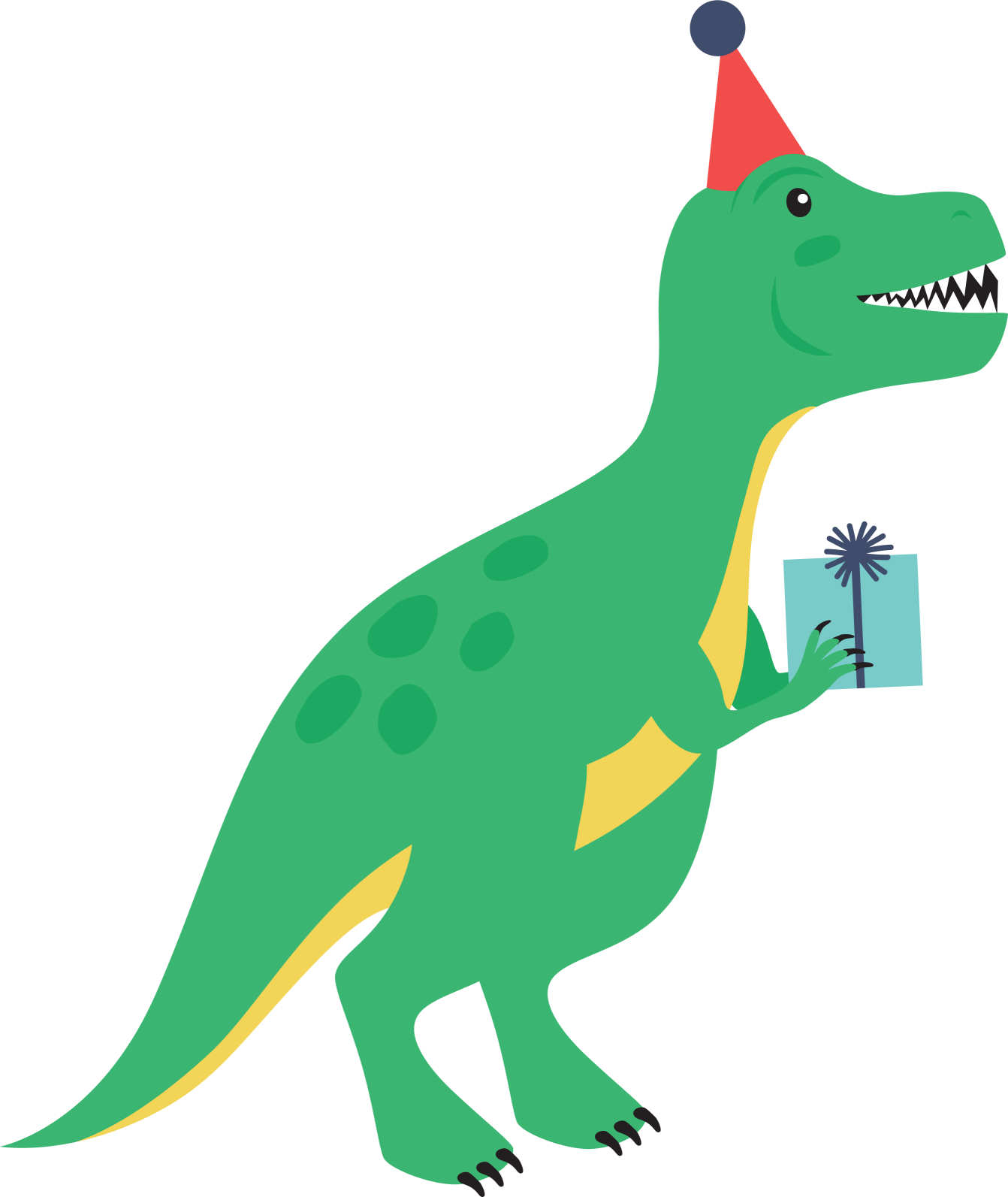 Birthday dinosaur Blank Meme Template