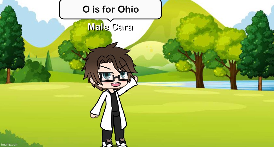 The Ohio jokes are here again | image tagged in pop up school 2,pus2,x is for x,male cara,ohio | made w/ Imgflip meme maker