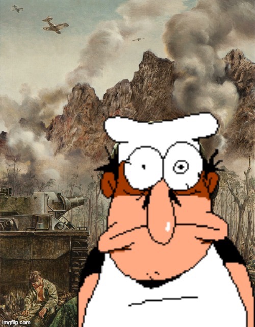 Peppino PTSD | image tagged in peppino ptsd | made w/ Imgflip meme maker