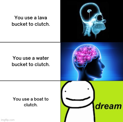 Understandable and relatable. | image tagged in minecraft,dream,iq | made w/ Imgflip meme maker