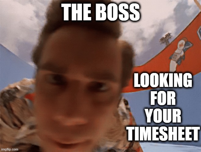No Pay for You | THE BOSS; LOOKING FOR YOUR TIMESHEET | image tagged in timesheet reminder,timesheet meme,timesheet,timesheets | made w/ Imgflip meme maker
