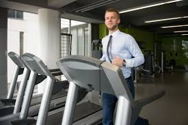 business man running on treadmill Blank Meme Template