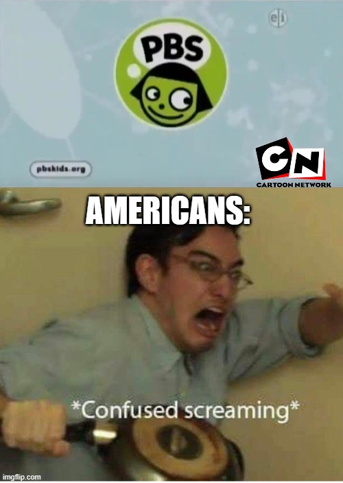 Americans like me be like: | AMERICANS: | image tagged in confused screaming | made w/ Imgflip meme maker