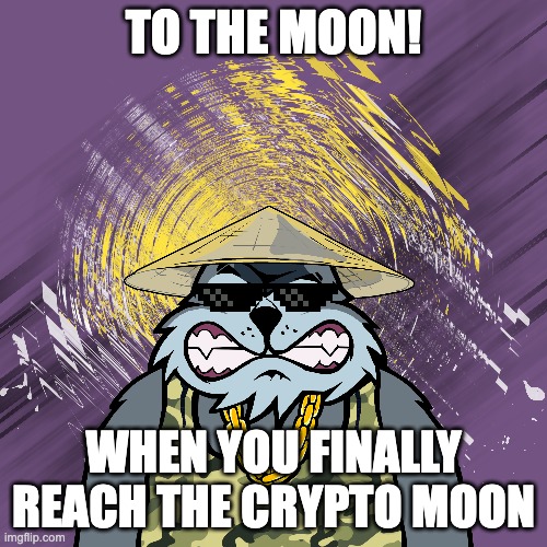 SolKittyCash | TO THE MOON! WHEN YOU FINALLY REACH THE CRYPTO MOON | image tagged in funny memes | made w/ Imgflip meme maker