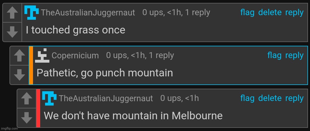 No mountain Melbourne | made w/ Imgflip meme maker