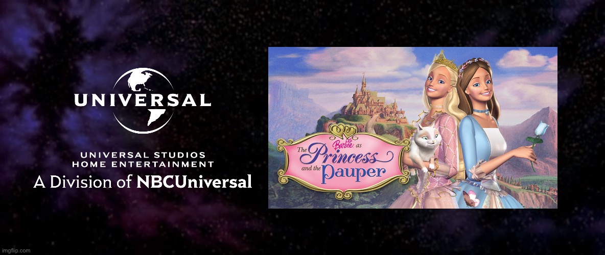 Barbie as the Princess and the Pauper | image tagged in universal studios,barbie,2000s,deviantart,family,barbie meme week | made w/ Imgflip meme maker