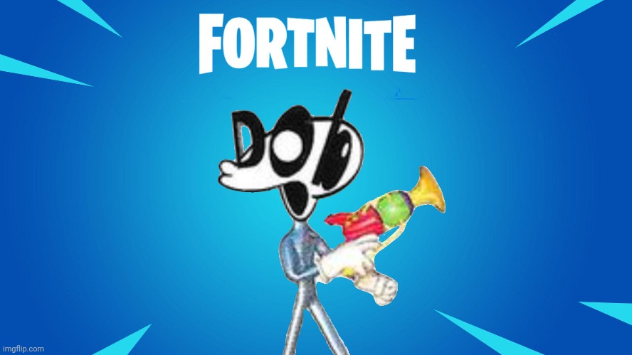 He is in fortnite | made w/ Imgflip meme maker