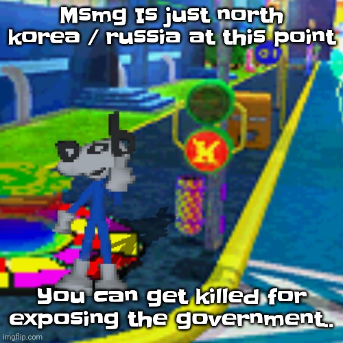 Like bro | Msmg Is just north korea / russia at this point; You can get killed for exposing the government.. | image tagged in dob flips you off | made w/ Imgflip meme maker