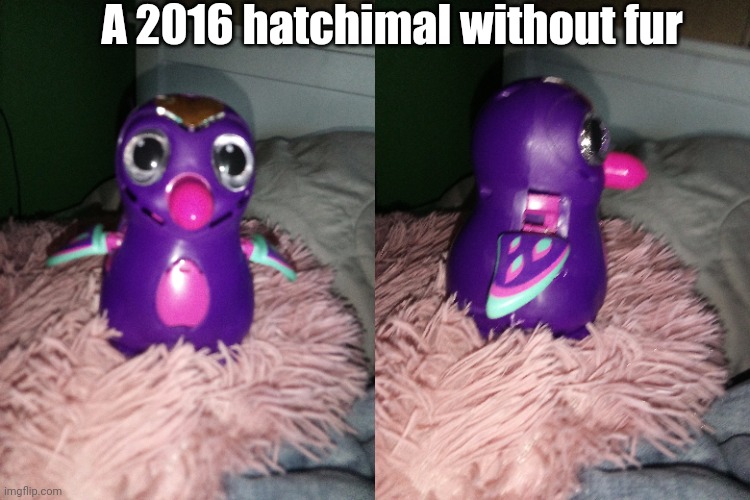 Kreepy or kool | A 2016 hatchimal without fur | made w/ Imgflip meme maker