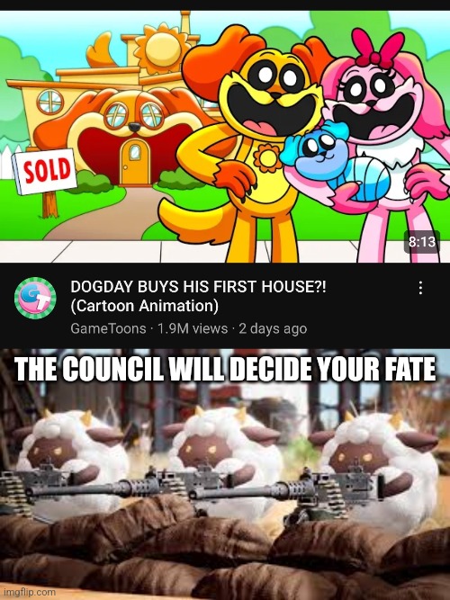 THE COUNCIL WILL DECIDE YOUR FATE | image tagged in palworld lamball | made w/ Imgflip meme maker