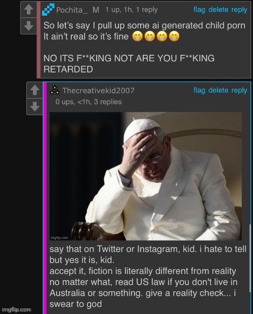 image tagged in actual tck pedophilia evidence | made w/ Imgflip meme maker