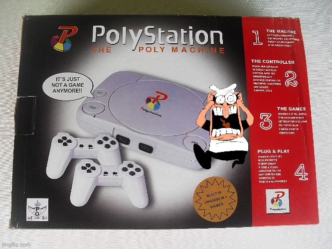 Hello it's peppino spaghetti on the polystation AAAAAAAAAAHHHHHHHHHH | image tagged in polystation knock-off system | made w/ Imgflip meme maker