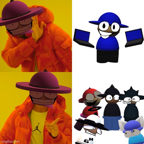 Drake Hotline Bling | image tagged in memes,drake hotline bling,banbodi,vs banbodi,bombu is bullshit | made w/ Imgflip meme maker