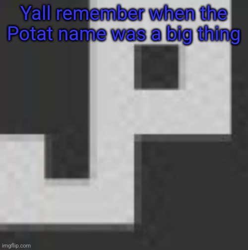 potatchips pfp better | Yall remember when the Potat name was a big thing | image tagged in potatchips pfp better | made w/ Imgflip meme maker
