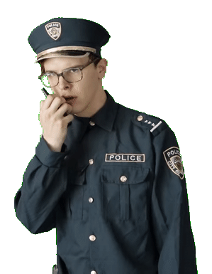 Idubbbz police walkie talkie Meme Template
