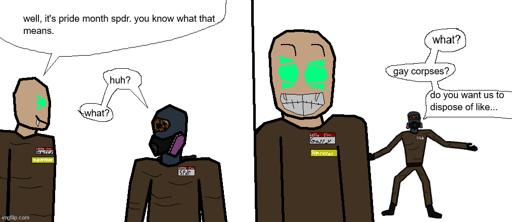 repost bcs funne | image tagged in it's pride month spdr | made w/ Imgflip meme maker