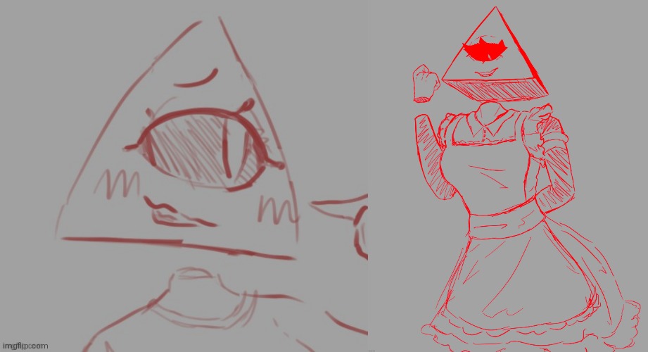 These are the only drawings of Illy that Air has made (that I am aware of, I would not be surprised if he had like a whole folde | made w/ Imgflip meme maker