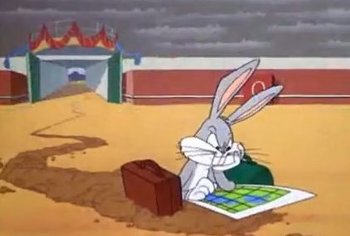 Bugs Bunny map Blank Meme Template