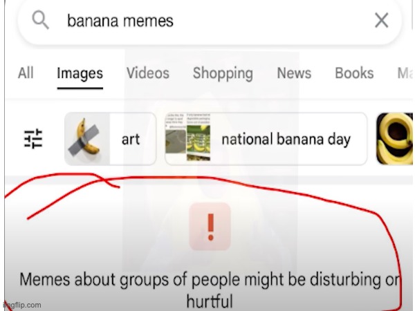 stop making fun of banana people | image tagged in banana,funny,google | made w/ Imgflip meme maker